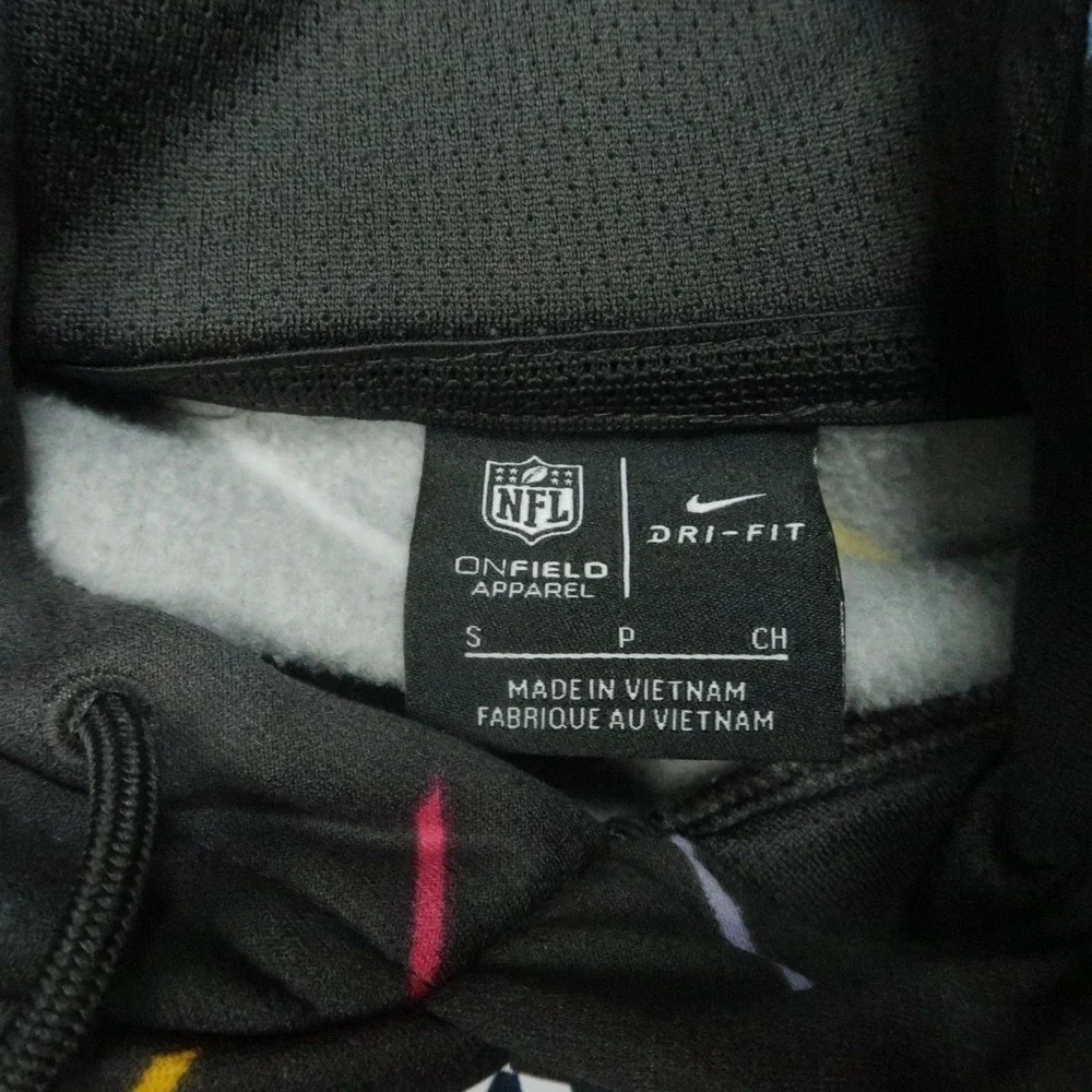 Dallas Cowboys Hoodie Adult Small‎ Gray Nike Crucial Catch Intercept Cancer Mens